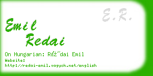 emil redai business card